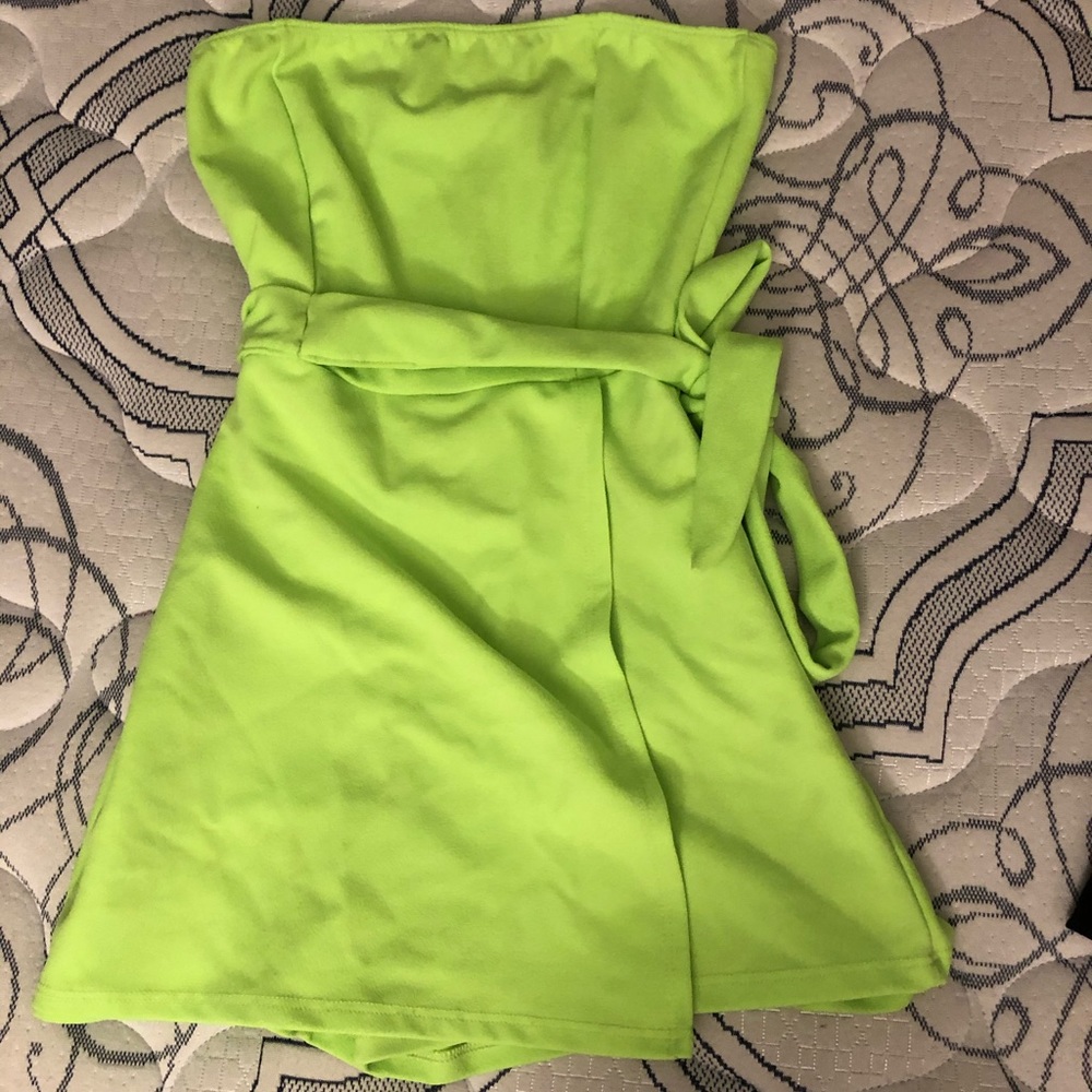 romper with adjustable side tying